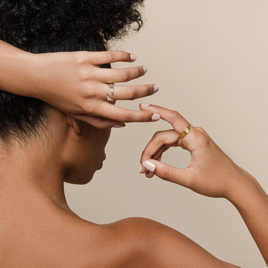 Textured Figure Ring