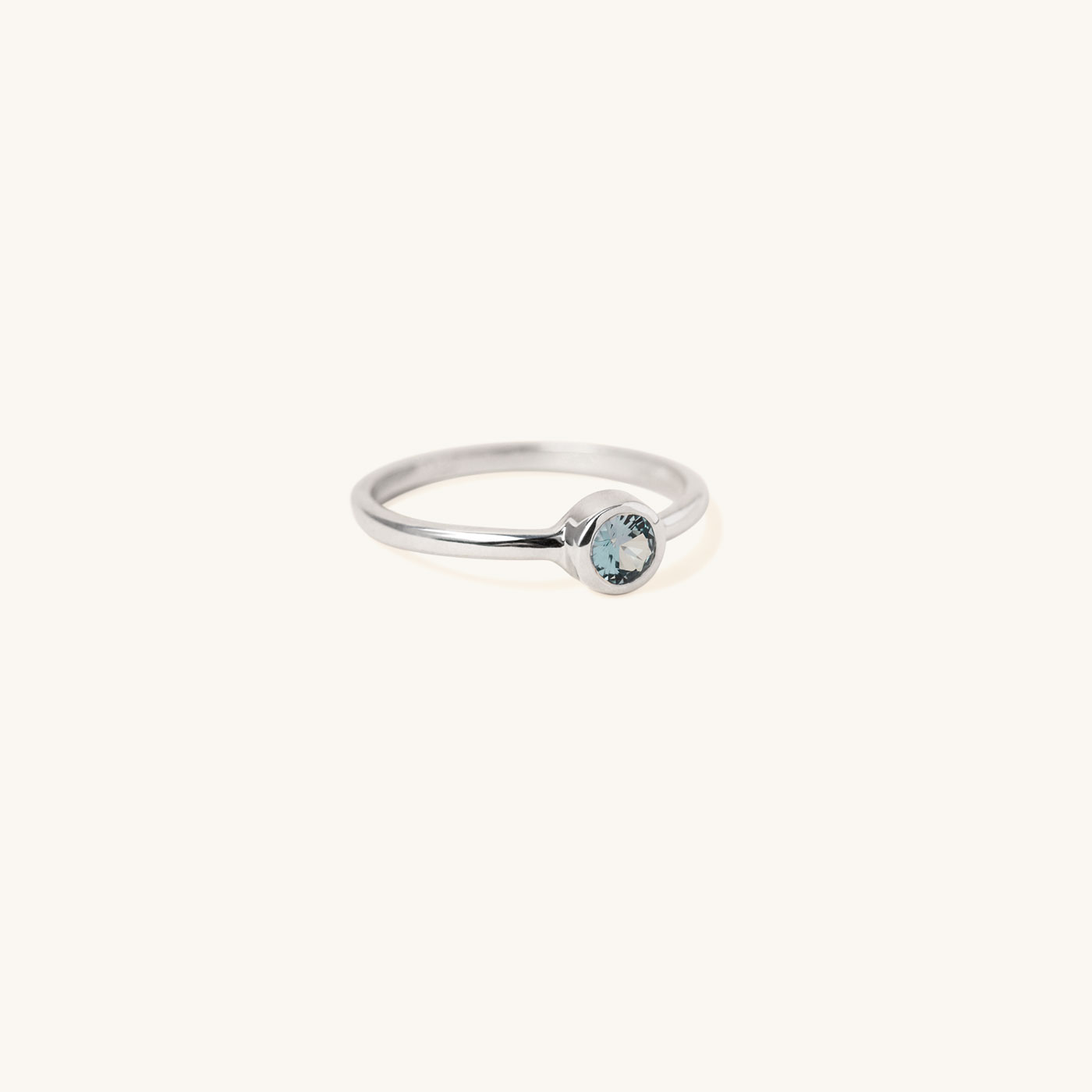 Bezel Lab Grown Gemstone Ring