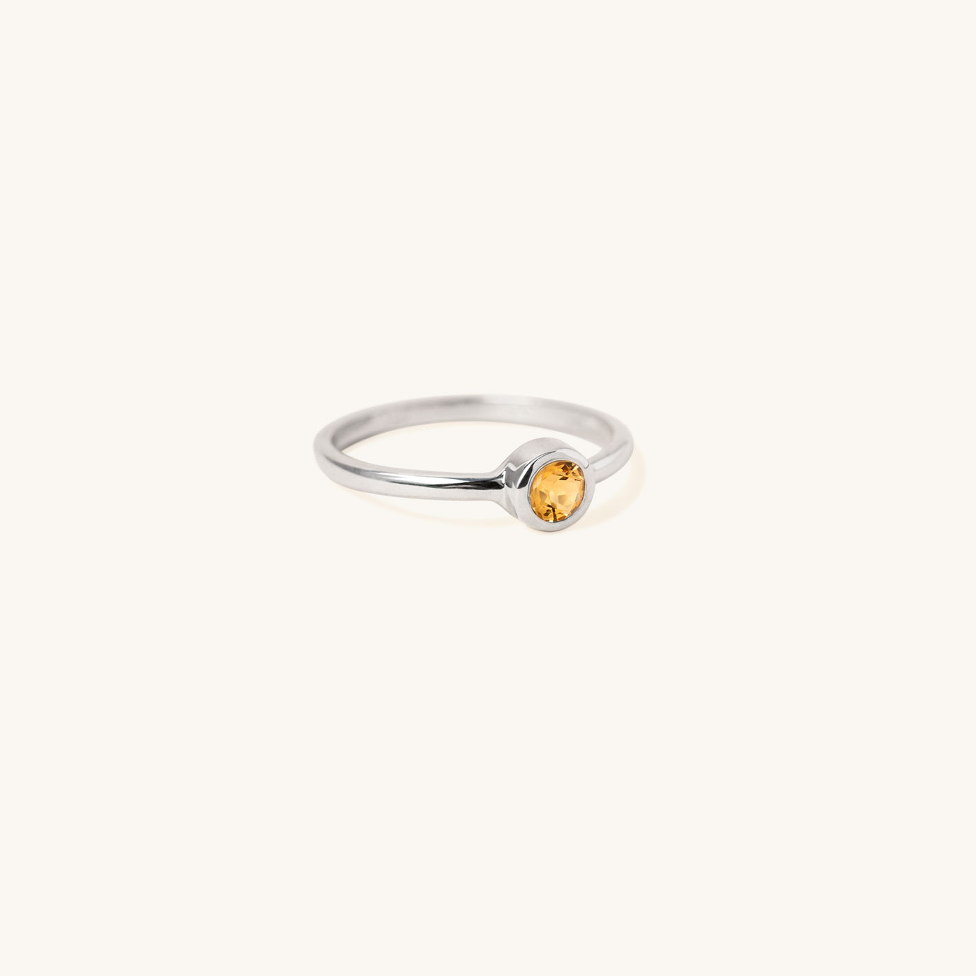 Bezel Lab Grown Gemstone Ring