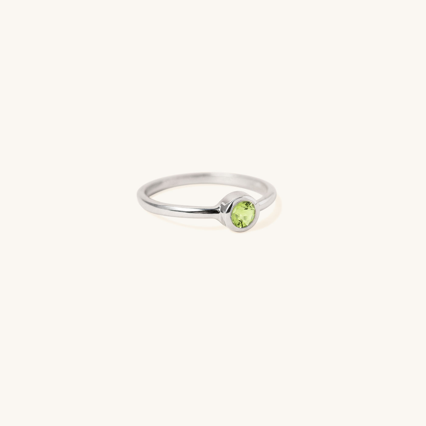 Bezel Lab Grown Gemstone Ring