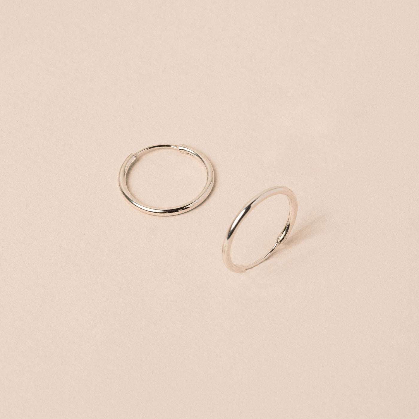 Medium Thin Hoops