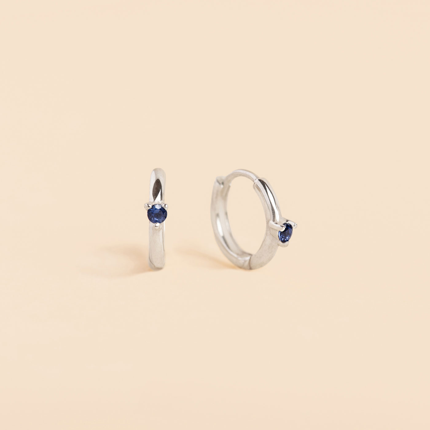 Lab Grown Gemstone Huggies