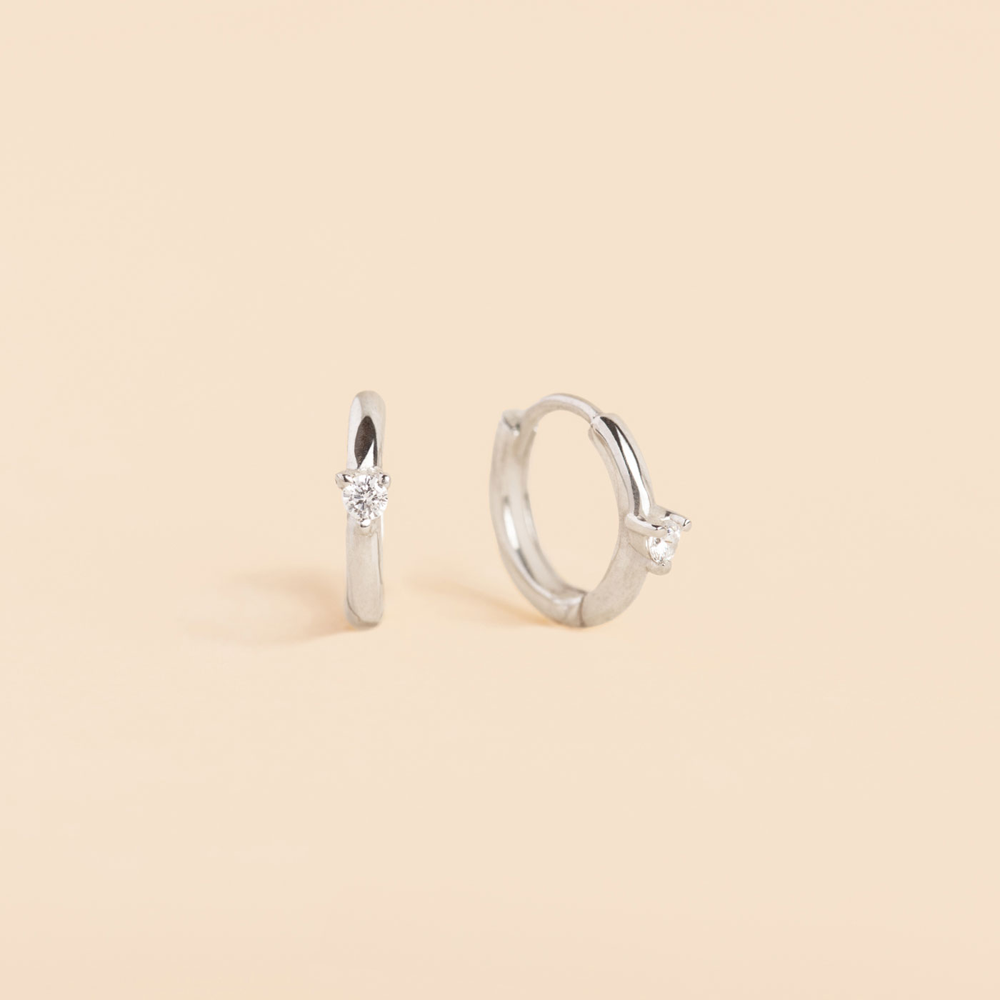 Lab Grown Gemstone Huggies