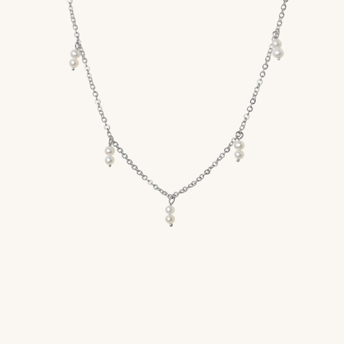Micro Pearl Drops Necklace