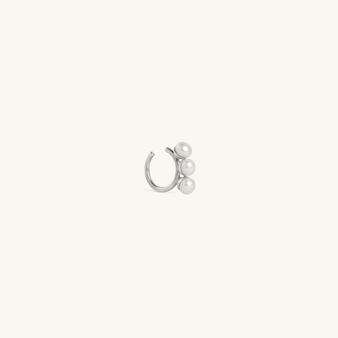 Triple Pearl Ear Cuff