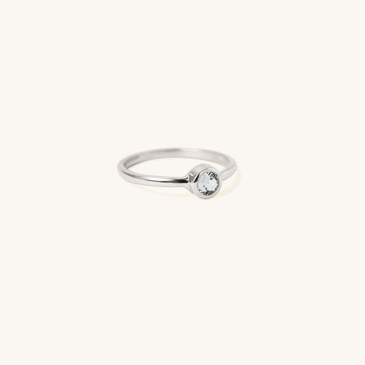 Bezel Lab Grown Gemstone Ring
