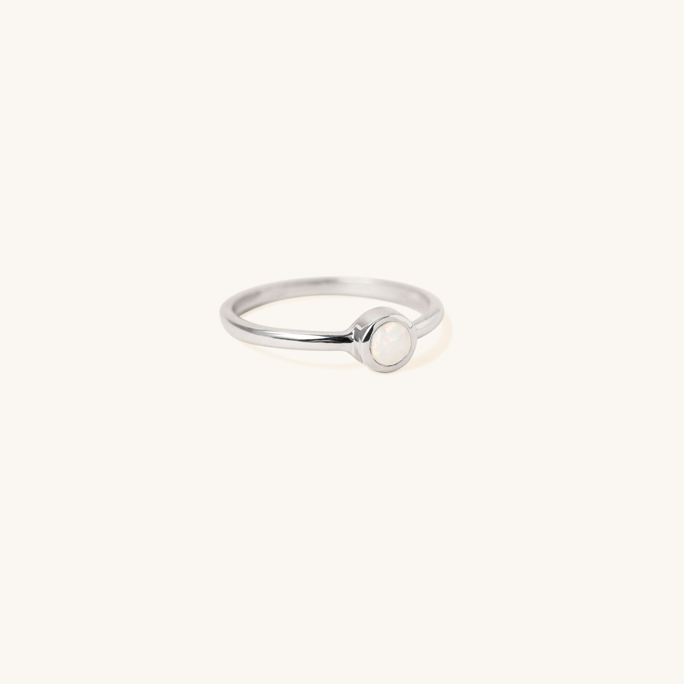 Bezel Lab Grown Gemstone Ring