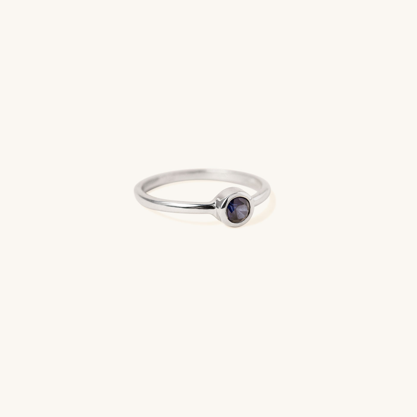 Bezel Lab Grown Gemstone Ring