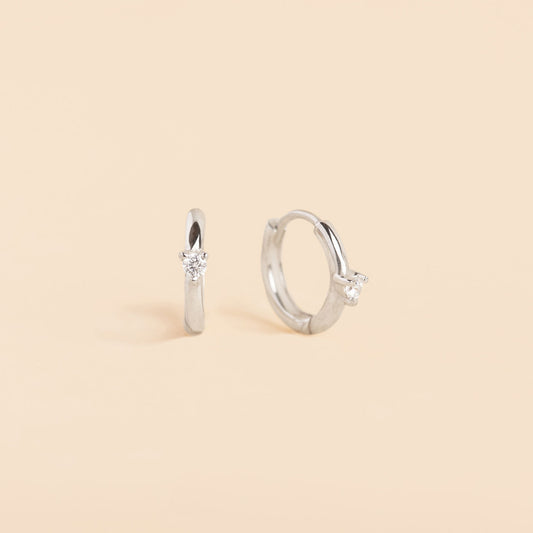 Lab Grown Gemstone Huggies