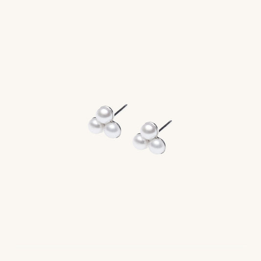 Clover Pearl Studs