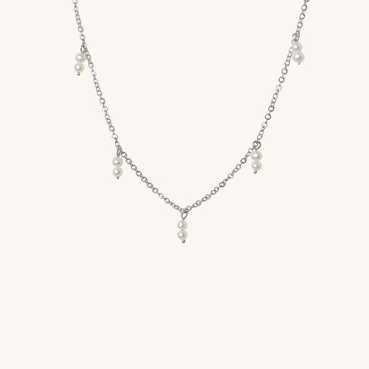 Micro Pearl Drops Necklace